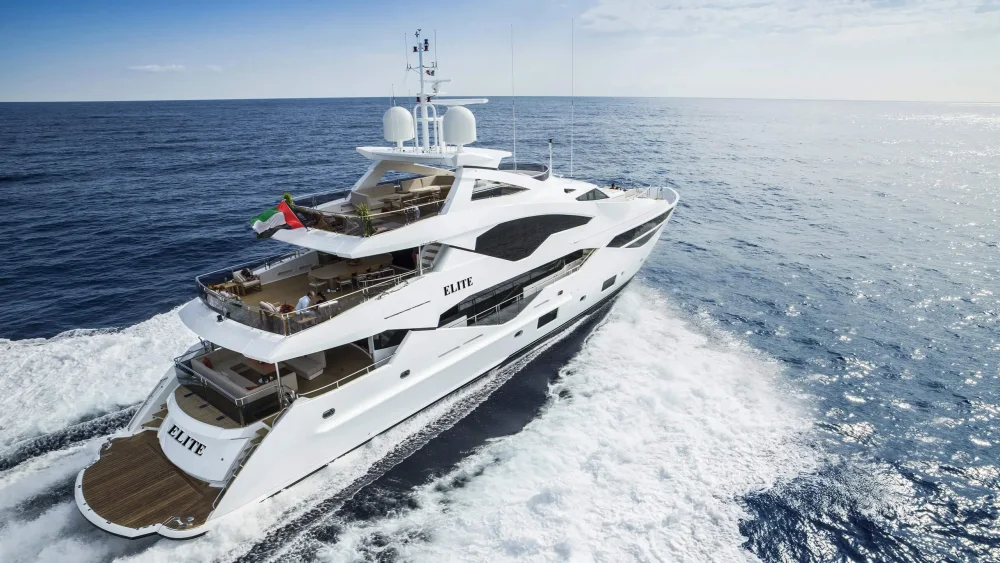 Guests relaxing on board an Elite Pearl Charter yacht