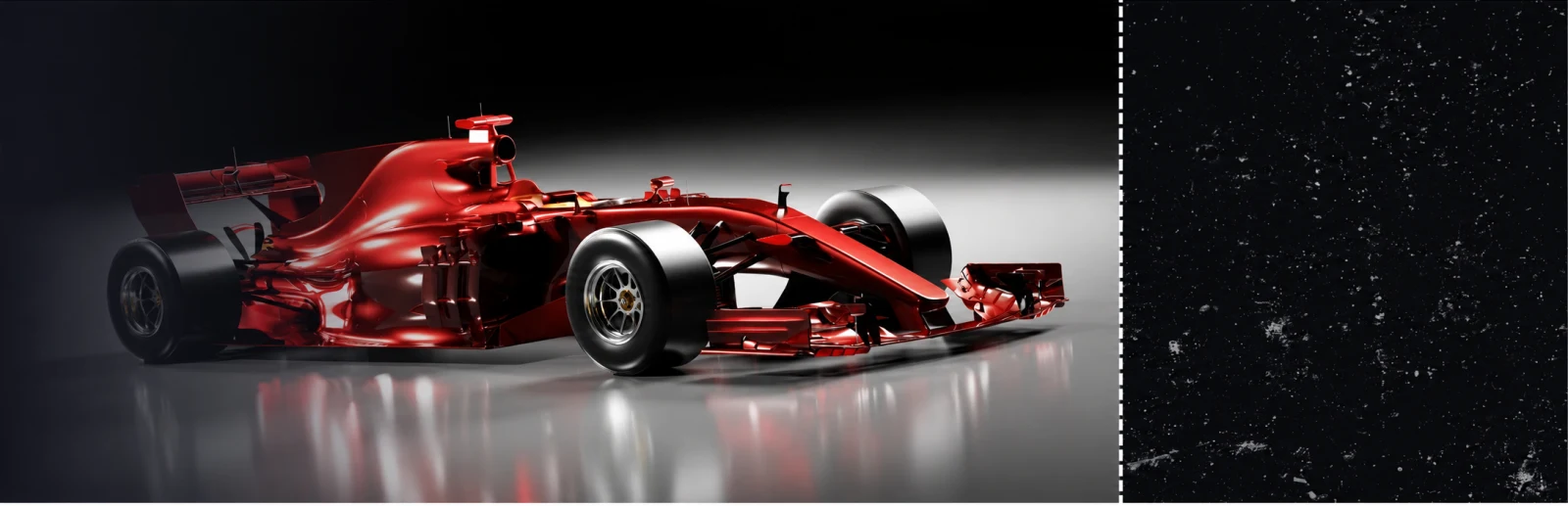 Red Formula racing car artwork for the Standard Pass