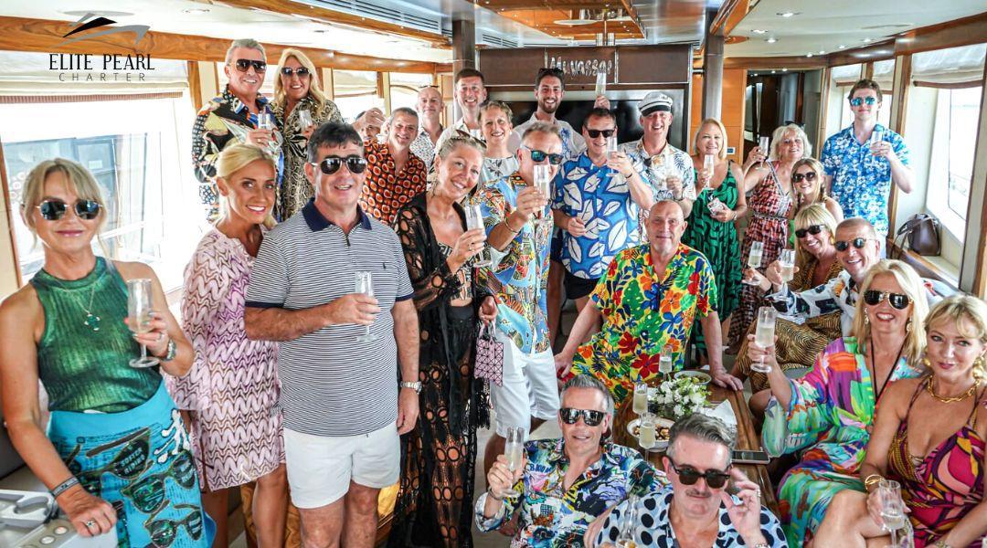 Corporate yacht party in Dubai Marina