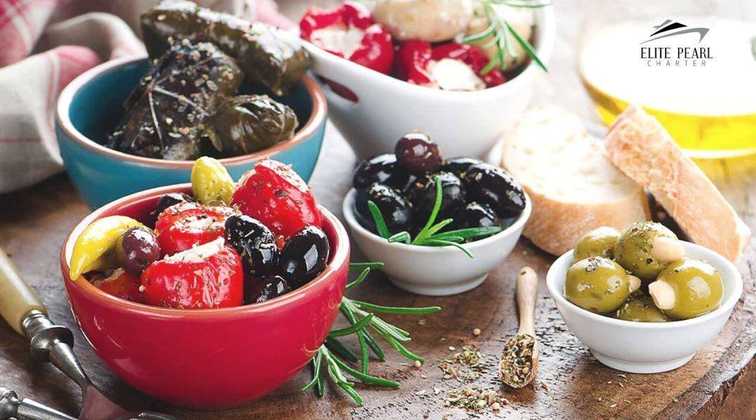 On-board Catering-yacht cruising Dubai