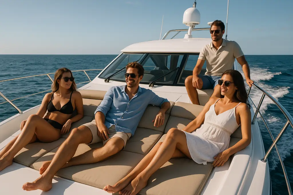 Elite Pearl Charter book a yacht in dubai (1). summer yacht promo.