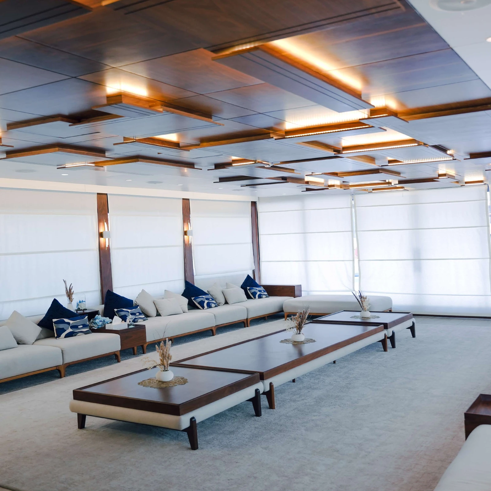 Salama indoor lounge with panoramic windows and seating